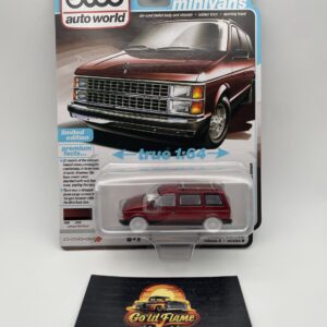AutoWorld Ultra Red CHASE 1985 Dodge Caravan
