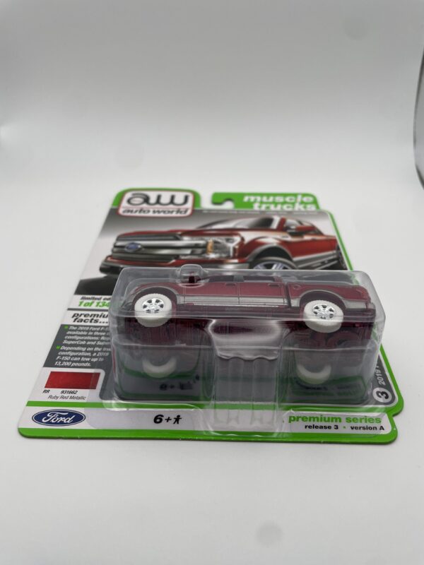 AutoWorld Ultra Red CHASE 2019 Ford F-150 Lariat - Image 2