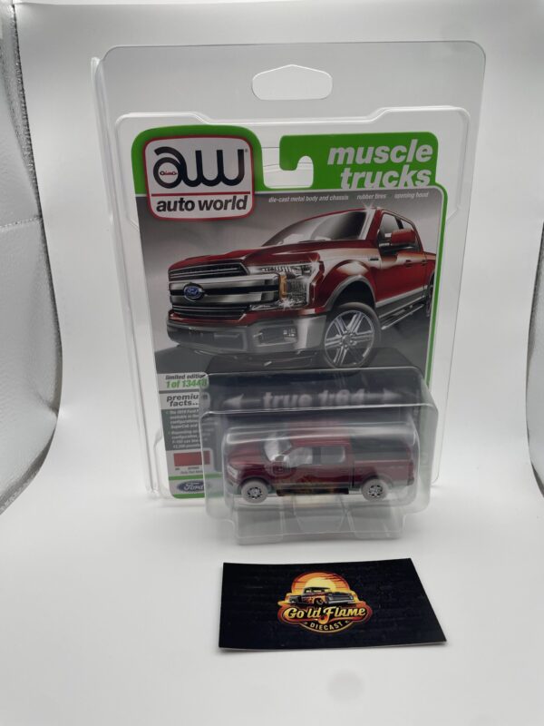 AutoWorld Ultra Red CHASE 2019 Ford F-150 Lariat - Image 5
